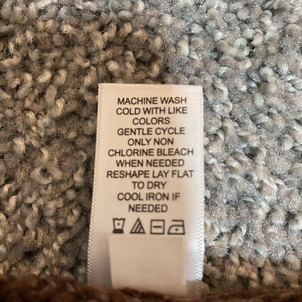 Maurices open front sweater. Brown. Medium. - Picture 4 of 6